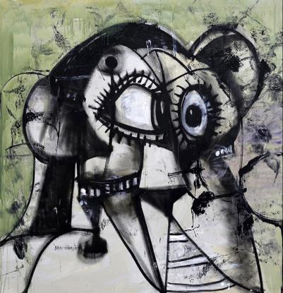 George Condo, Whistler’s Father, 2019