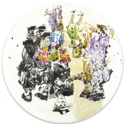 Georg Baselitz, Blumen fur die Sieger, 2001