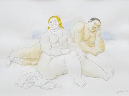 Fernando Botero, Man and Woman, 2022