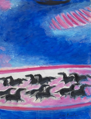 André Brasilier, Le cirque bleu, 2022