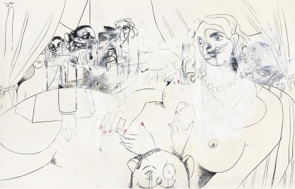 George Condo, Large Figure Composition, 2008