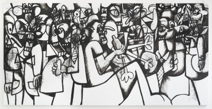 George Condo, The Impeachment, 2019