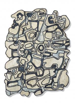 Jean Dubuffet, Elément bleu V, 1967
