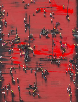 Juan Genovés, Ascuas, 2019