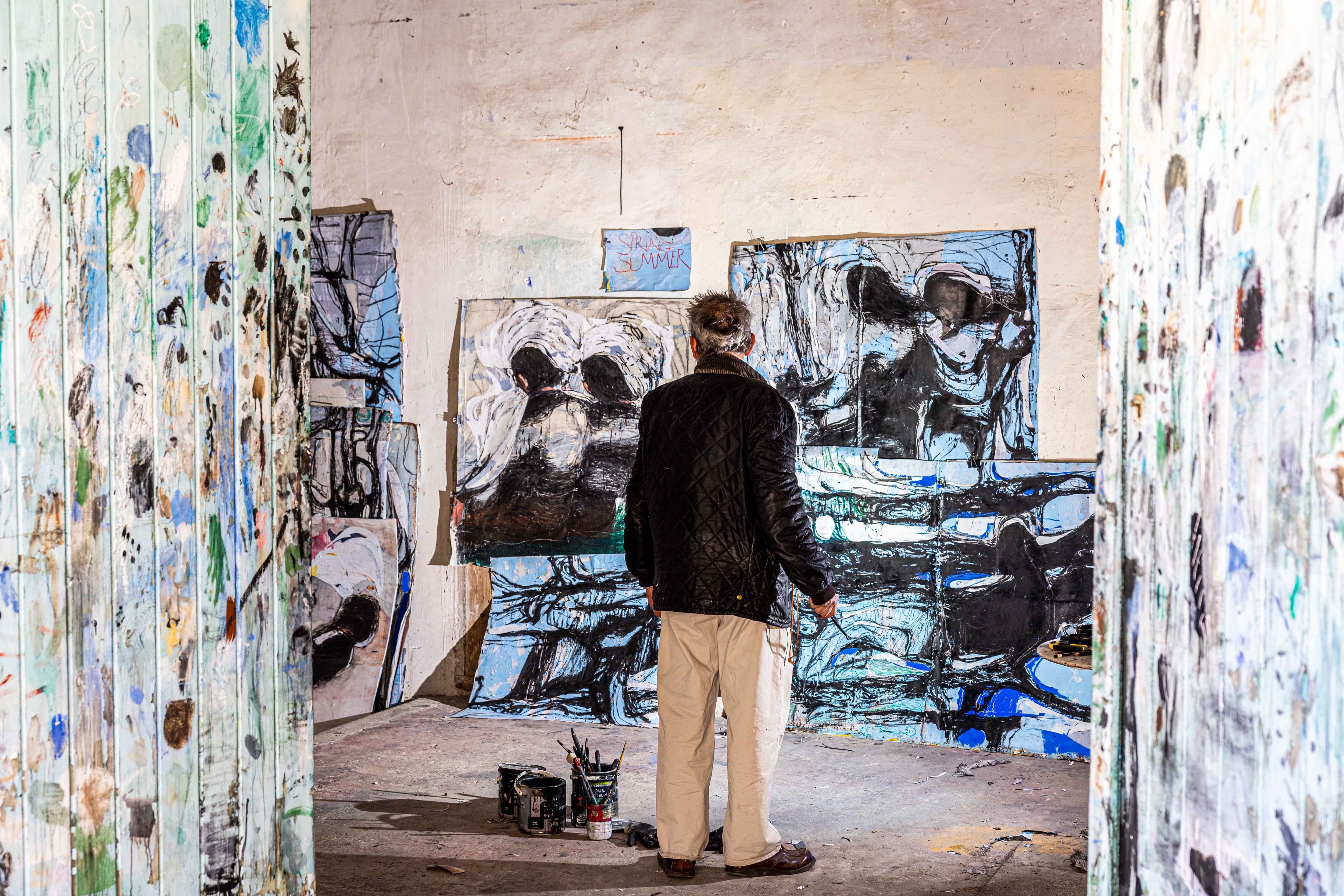 Jean Charles Blais’ workspace in Vence