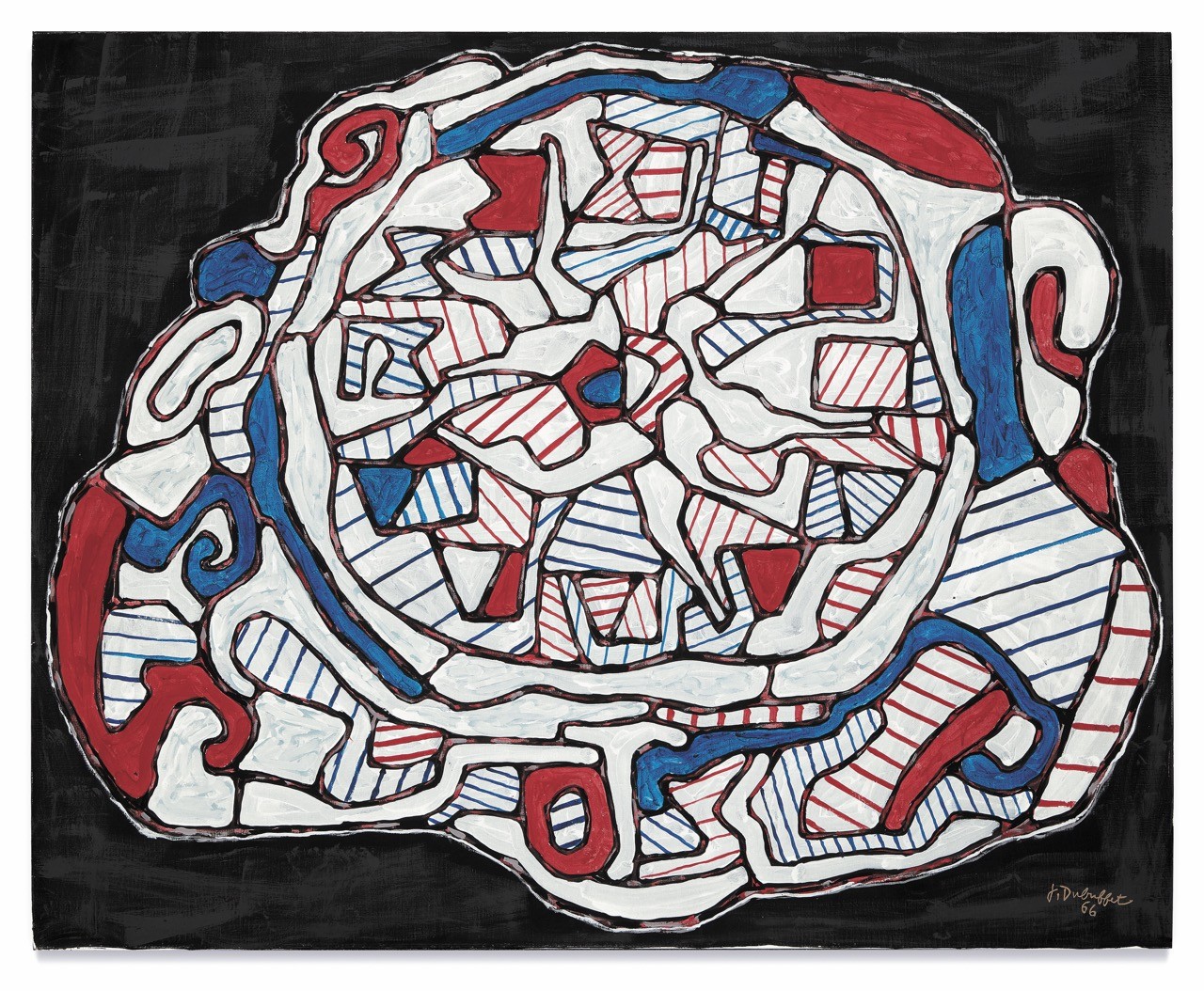 Jean Dubuffet, Pendule IV (Flamboiement de l’heure) 1966