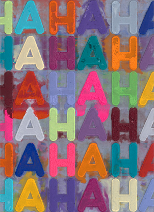 Mel Bochner, HA HA, 2022