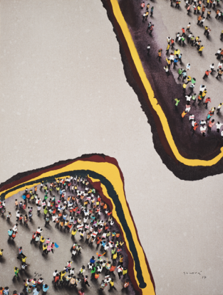 Juan Genovés, Ahueque, 2017